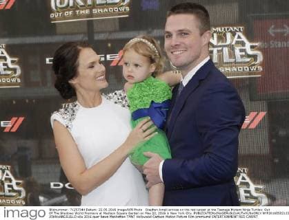 Stephen Amell arrives on the red carpet at the Teenage Mutant Ninja Turtles: Out Of The Shadows World Premiere at Madison Square Garden on May 22, 2016 in New York City.  NYP20160522123 JOHNxANGELILLO