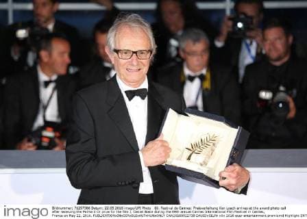 69. Festival de Cannes: Preisverleihung Ken Loach arrives at the award photo call after receiving the Palme d Or prize for the film I, Daniel Blake during the 69th annual Cannes International Film Festival in Cannes, France on May 22, 2016.  CAN20160522738 DAVIDxSILPA