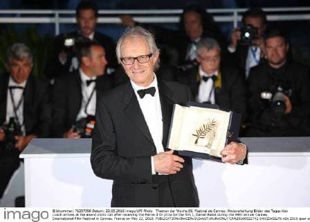 Themen der Woche 69. Festival de Cannes: Preisverleihung Bilder des Tages Ken Loach arrives at the award photo call after receiving the Palme d Or prize for the film I, Daniel Blake during the 69th annual Cannes International Film Festival in Cannes, France on May 22, 2016.  CAN20160522741 DAVIDxSILPA