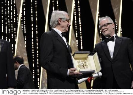 69. Festival de Cannes - Preisverleihung Ken Loach - 69. Internationales Filmfestival Cannes, Preisverleihung - 22 05 2016 LoicThebaud Panoramic 