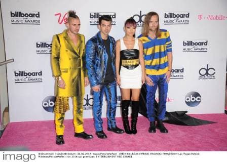 DNCE BILLBOARD MUSIC AWARDS: PRESSROOM Las Vegas Patrick Rideaux PicturePerfect