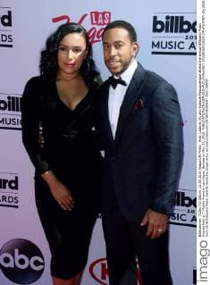 Host Ludacris (R) and Eudoxie Mbouguiengue attend the annual Billboard Music Awards held at T-Mobile Arena in Las Vegas, Nevada on May 22, 2016.  LAV20160522029 JIMxRUYMEN