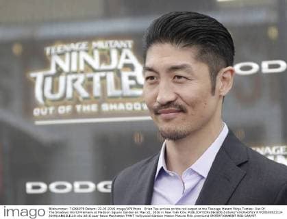 Brian Tee arrives on the red carpet at the Teenage Mutant Ninja Turtles: Out Of The Shadows World Premiere at Madison Square Garden on May 22, 2016 in New York City.  NYP20160522124 JOHNxANGELILLO