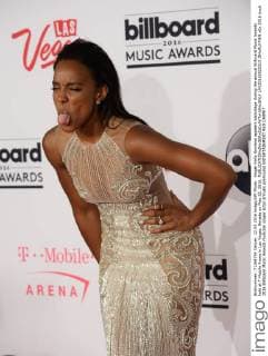 Singer Kelly Rowland appears backstage during the annual Billboard Music Awards held at T-Mobile Arena in Las Vegas, Nevada on May 22, 2016.  LAV20160522315 JIMxRUYMEN
