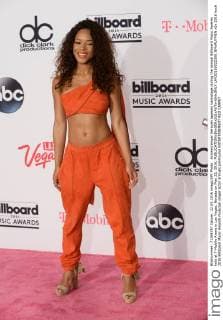 Actress singer Serayah appears backstage during the annual Billboard Music Awards held at T-Mobile Arena in Las Vegas, Nevada on May 22, 2016.  LAV20160522308 JIMxRUYMEN