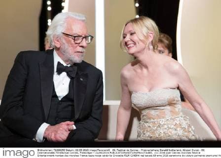69. Festival de Cannes - Preisverleihung Donald Sutherland, Kirsten Dunst - 69. Internationales Filmfestival Cannes, Preisträger - 22 05 2016 