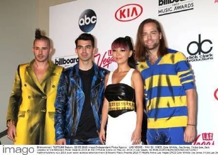 LAS VEGAS - MAY 22: DNCE, Cole Whittle, Joe Jonas, JinJoo Lee, Jack Lawless at the Billboard Music Awards 2016 at the T-Mobile Arena on May 22, 2016 in Las Vegas, NV  KathyxHutchins