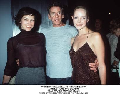 Jan. 1, 2011 - K19906RHART: CALVIN KLEIN SPRING COLLECTION.AT MILK STUDIOS, NYC. 09 22 2000.MILLA JOVOVICH AND CALVIN KLEIN. ROSE HARTMAN 200 - ZUMAg49_
