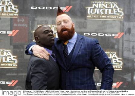 Gary Anthony und Stephen Sheamus Farrelly bei der Weltpremeire des Kinofilms Teenage Mutant Ninja Turtles: Out of the Shadows Teenage Mutant Ninja Turtles 2 im Madison Square Garden. New York, 22.05.2016 Foto:xD.xVanxTinex xFuturexImage