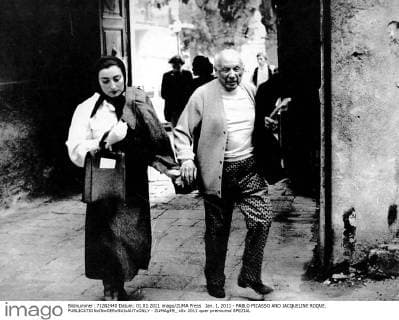 Jan. 1, 2011 - PABLO PICASSO AND JACQUELINE ROQUE. - ZUMAg49_