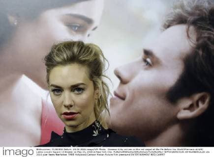 Vanessa Kirby arrives on the red carpet at the Me Before You World Premiere at AMC Loews Lincoln Square 13 theater on May 23, 2016 in New York City.  NYP20160523120 JOHNxANGELILLO