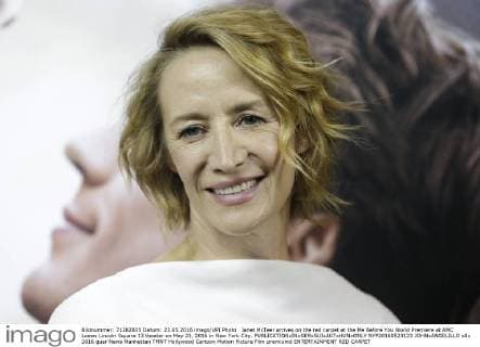 Janet McTeer arrives on the red carpet at the Me Before You World Premiere at AMC Loews Lincoln Square 13 theater on May 23, 2016 in New York City.  NYP20160523123 JOHNxANGELILLO