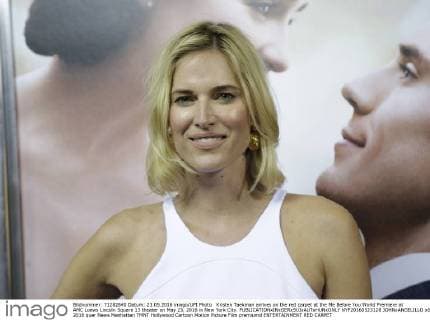 Kristen Taekman arrives on the red carpet at the Me Before You World Premiere at AMC Loews Lincoln Square 13 theater on May 23, 2016 in New York City.  NYP20160523128 JOHNxANGELILLO