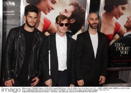 May 23, 2016 - New York, New York, U.S. - CASEY HARRIS, SAM HARRIS and ADAM LEVIN from X AMBASSADORS attend the world premiere of Me Before You held at AMC Loews Lincoln Square Theater. New York U.S. - ZUMAk03_