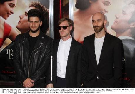 May 23, 2016 - New York, New York, U.S. - CASEY HARRIS, SAM HARRIS and ADAM LEVIN from X AMBASSADORS attend the world premiere of Me Before You held at AMC Loews Lincoln Square Theater. New York U.S. - ZUMAk03_