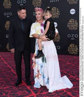 May 23, 2016 - Hollywood, California, U.S. - Pink, Carey Hart and Willow Hart arrives for the premiere of the film Alice Through The Looking Glass at the El Capitan theater. Hollywood U.S. - ZUMAo05_