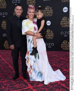 May 23, 2016 - Hollywood, California, U.S. - Pink, Carey Hart and Willow Hart arrives for the premiere of the film Alice Through The Looking Glass at the El Capitan theater. Hollywood U.S. - ZUMAo05_