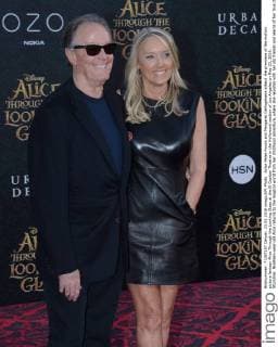 Actor Peter Fonda and Margaret DeVogelaere attend the premiere of the motion picture fantasy Alice Through the Looking Glass at the El Capitan Theatre in the Hollywood section of Los Angeles on May 23, 2016. Storyline: Nineteen-year-old Alice returns to the magical world from her childhood adventure, where she reunites with her old friends and learns of her true destiny: to end the Red Queen s reign of terror.  LAP2016052338 JIMxRUYMEN