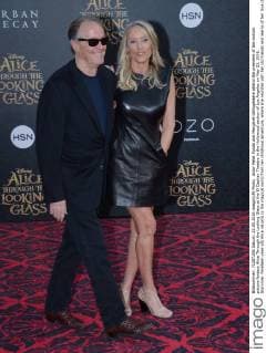 Actor Peter Fonda and Margaret DeVogelaere attend the premiere of the motion picture fantasy Alice Through the Looking Glass at the El Capitan Theatre in the Hollywood section of Los Angeles on May 23, 2016. Storyline: Nineteen-year-old Alice returns to the magical world from her childhood adventure, where she reunites with her old friends and learns of her true destiny: to end the Red Queen s reign of terror.  LAP2016052337 JIMxRUYMEN