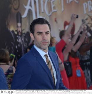 Actor Sacha Baron Cohen attends the premiere of the motion picture fantasy Alice Through the Looking Glass at the El Capitan Theatre in the Hollywood section of Los Angeles on May 23, 2016. Storyline: Nineteen-year-old Alice returns to the magical world from her childhood adventure, where she reunites with her old friends and learns of her true destiny: to end the Red Queen s reign of terror.  LAP2016052345 JIMxRUYMEN