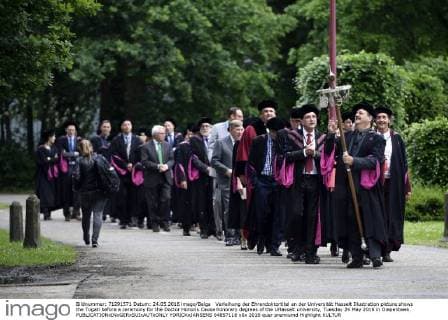 Verleihung der Ehrendoktortitel an der Universität Hasselt Illustration picture shows the Togati before a ceremony for the Doctor Honoris Causa honorary degrees of the UHasselt university, Tuesday 24 May 2016 in Diepenbeek.  YORICKxJANSENS 04857118