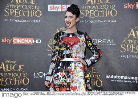 MILAN. FIRST FILM ALICE THROUGH THE LOOKING GLASS IN THE PHOTO: lodovica comello  RiccardoxGiordanoxSicky
