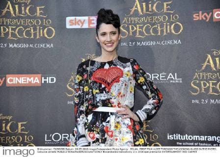 MILAN. FIRST FILM ALICE THROUGH THE LOOKING GLASS IN THE PHOTO: lodovica comello  RiccardoxGiordanoxSicky