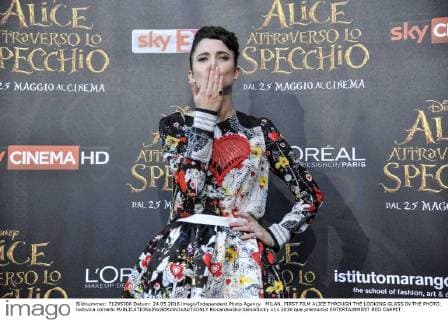 MILAN. FIRST FILM ALICE THROUGH THE LOOKING GLASS IN THE PHOTO: lodovica comello  RiccardoxGiordanoxSicky