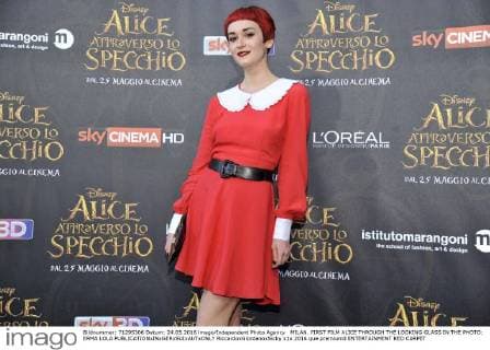 MILAN. FIRST FILM ALICE THROUGH THE LOOKING GLASS IN THE PHOTO: ERMA LOLA  RiccardoxGiordanoxSicky
