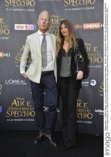 MILAN. FIRST FILM ALICE THROUGH THE LOOKING GLASS IN THE PHOTO: GUIDO Bagatta AND LADY  RiccardoxGiordanoxSicky