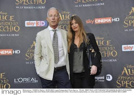 MILAN. FIRST FILM ALICE THROUGH THE LOOKING GLASS IN THE PHOTO: GUIDO Bagatta AND LADY  RiccardoxGiordanoxSicky