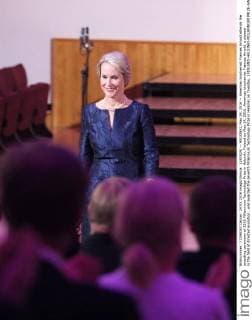 (160524) -- HELSINKI, May 24, 2016 -- American biochemist Frances Arnold attends the awarding ceremony of 2016 Millennium Technology Prize in Helsinki, Finland on May 24, 2016. American biochemist Frances Arnold, a pioneer in the field of directed evolution , was awarded the seventh Millennium Technology Prize in Helsinki on Tuesday. ) FINLAND-HELSINKI-MILLENNIUM PRIZE-AWARD ZhangxXuan 
