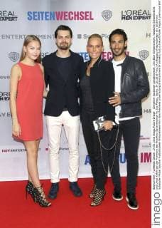 Cheyenne Savannah Ochsenknecht, Jimi Blue Ochsenknecht, Natascha Ochsenknecht und Umut Kekilli bei der Premiere des Kinofilms Seitenwechsel im Zoo Palast. Berlin, 24.05.2016 Foto:xA.xBuggex xFuturexImage