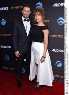 May 25, 2016 - Hollywood, California, U.S. - Matt Lauria & Michelle Armstrong arrives for the premiere of Directv s Kingdom at the Harmony Gold theater. Hollywood U.S. - ZUMAo05_