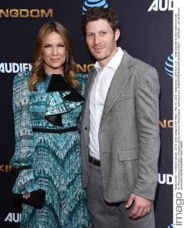 May 25, 2016 - Hollywood, California, U.S. - Kiele Sanchez & Zach Gilford arrives for the premiere of Directv s Kingdom at the Harmony Gold theater. Hollywood U.S. - ZUMAo05_