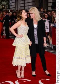 . 25 05 2016. Curzon Mayfair, London, United Kingdom. Emilia Clarke and Joanna Lumley attends the European Premier of Me before you .  xChrisxJosephx xi-Imagesx IIM-12729-0001