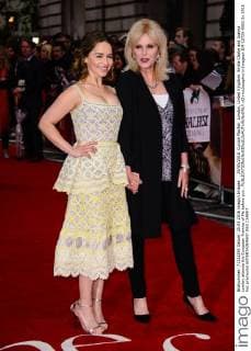 . 25 05 2016. Curzon Mayfair, London, United Kingdom. Emilia Clarke and Joanna Lumley attends the European Premier of Me before you .  xChrisxJosephx xi-Imagesx IIM-12729-0002