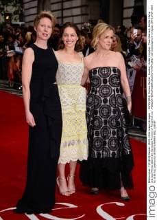 . 25 05 2016. Curzon Mayfair, London, United Kingdom. Thea Sharrock, Emilia Clarke and Jojo Moyes attend the European Premier of Me before you .  xChrisxJosephx xi-Imagesx IIM-12729-0033