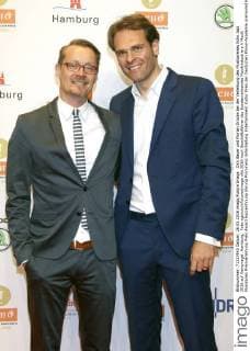Dirk Bauer und Florian Drücke bei der Verleihung des Musikpreises Echo Jazz 2016 auf Kampnagel. Hamburg, Foto:xgbrcix xFuturexImage