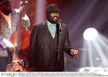 Gregory Porter bei der Verleihung des Musikpreises Echo Jazz 2016 auf Kampnagel. Hamburg, 26.05.2016 Foto:xgbrcix xFuturexImage