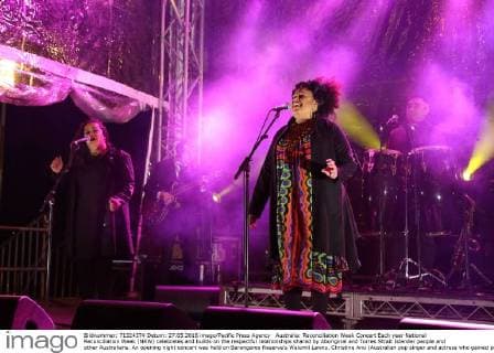 Australia: Reconciliation Week Concert Each year National Reconciliation Week (NRW) celebrates and builds on the respectful relationships shared by Aboriginal and Torres Strait Islander people and other Australians. An opening night concert was held on Barangaroo Reserve’s Walumil Lawns. Christine Anu (Australian pop singer and actress who gained popularity with the release of her song My Island Home) performs on stage.  RichardxMilnes