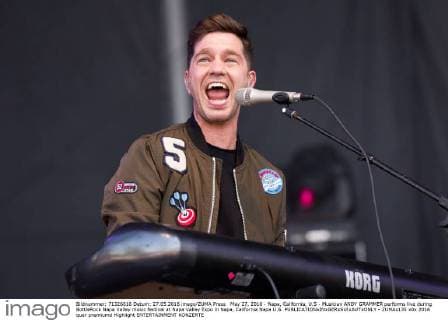May 27, 2016 - Napa, California, U.S - Musician ANDY GRAMMER performs live during BottleRock Napa Valley music festival at Napa Valley Expo in Napa, California Napa U.S. - ZUMAs135