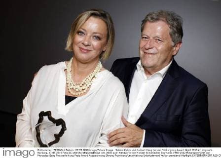 Sabine Kehm und Norbert Haug bei der Nürburgring Award Night 2016 im ringwerk. Nürburg, 27.05.2016 Foto:xC.xHardtx xFuturexImage