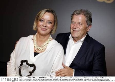 Sabine Kehm und Norbert Haug bei der Nürburgring Award Night 2016 im ringwerk. Nürburg, 27.05.2016 Foto:xC.xHardtx xFuturexImage