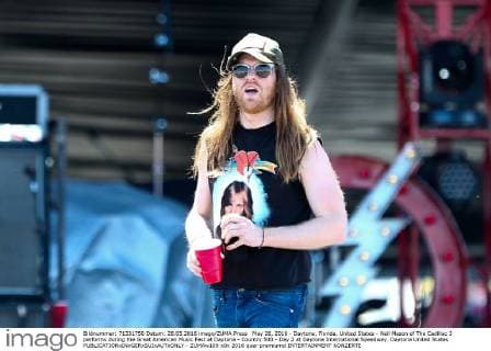 May 28, 2016 - Daytona, Florida, United States - Neil Mason of The Cadillac 3 performs during the Great American Music Fest at Daytona - Country 500 - Day 2 at Daytona International Speedway. Daytona United States - ZUMAw109