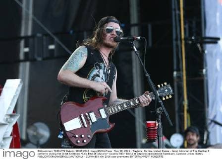 May 28, 2016 - Daytona, Florida, United States - Jaren Johnston of The Cadillac 3 performs during the Great American Music Fest at Daytona - Country 500 - Day 2 at Daytona International Speedway. Daytona United States - ZUMAw109