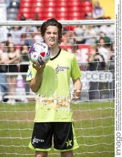 American internet personality Nash Grier attending the annual Soccer Six charity football tournament, held at Charlton Football Club, London. MAY 28th 2016  DFLx161613