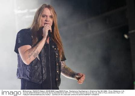 Rocklahoma Musikfestival in Oklahoma May 29, 2016 - Pryor, Oklahoma, U.S - Vocalist SEBASTIAN BACH performs during Rocklahoma at the Catch The Fever Festival Grounds May 29, 2016 in Pryor, Oklahoma. Pryor U.S. - ZUMAp116