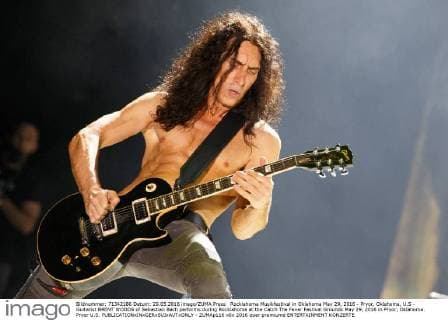 Rocklahoma Musikfestival in Oklahoma May 29, 2016 - Pryor, Oklahoma, U.S - Guitarist BRENT WOODS of Sebastian Bach performs during Rocklahoma at the Catch The Fever Festival Grounds May 29, 2016 in Pryor, Oklahoma. Pryor U.S. - ZUMAp116