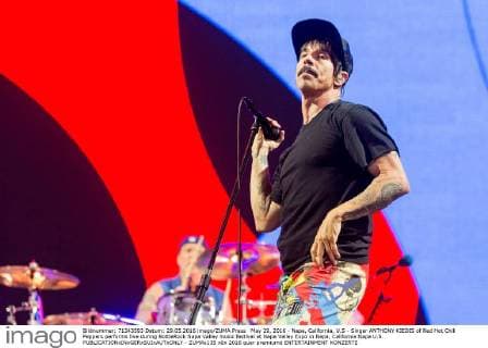 May 29, 2016 - Napa, California, U.S - Singer ANTHONY KIEDIS of Red Hot Chili Peppers performs live during BottleRock Napa Valley music festival at Napa Valley Expo in Napa, California Napa U.S. - ZUMAs135